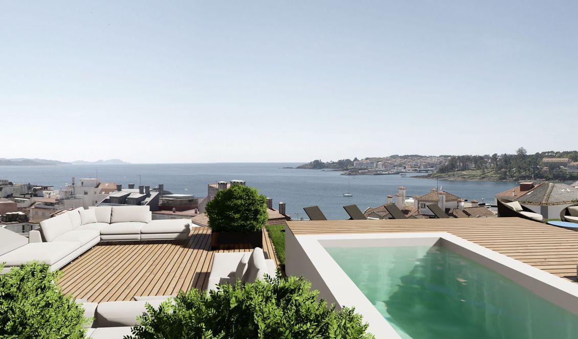 Ático propuesta Arquitav Arquitectos en Sanxenxo
